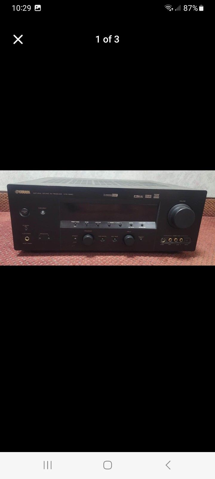 Yamaha 7.1 AV Receiver HTR-5860 770 WATTS INTO 8 OHMS $300 FINAL PRICE