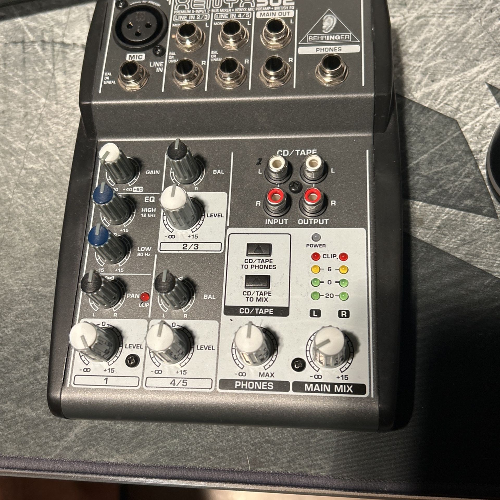 Behringer Xenyx 502S 5-channel Analog Streaming Mixer