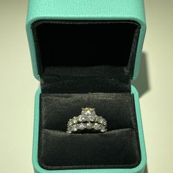 Moissanite MW245 Whitetea Ring Set Size 7