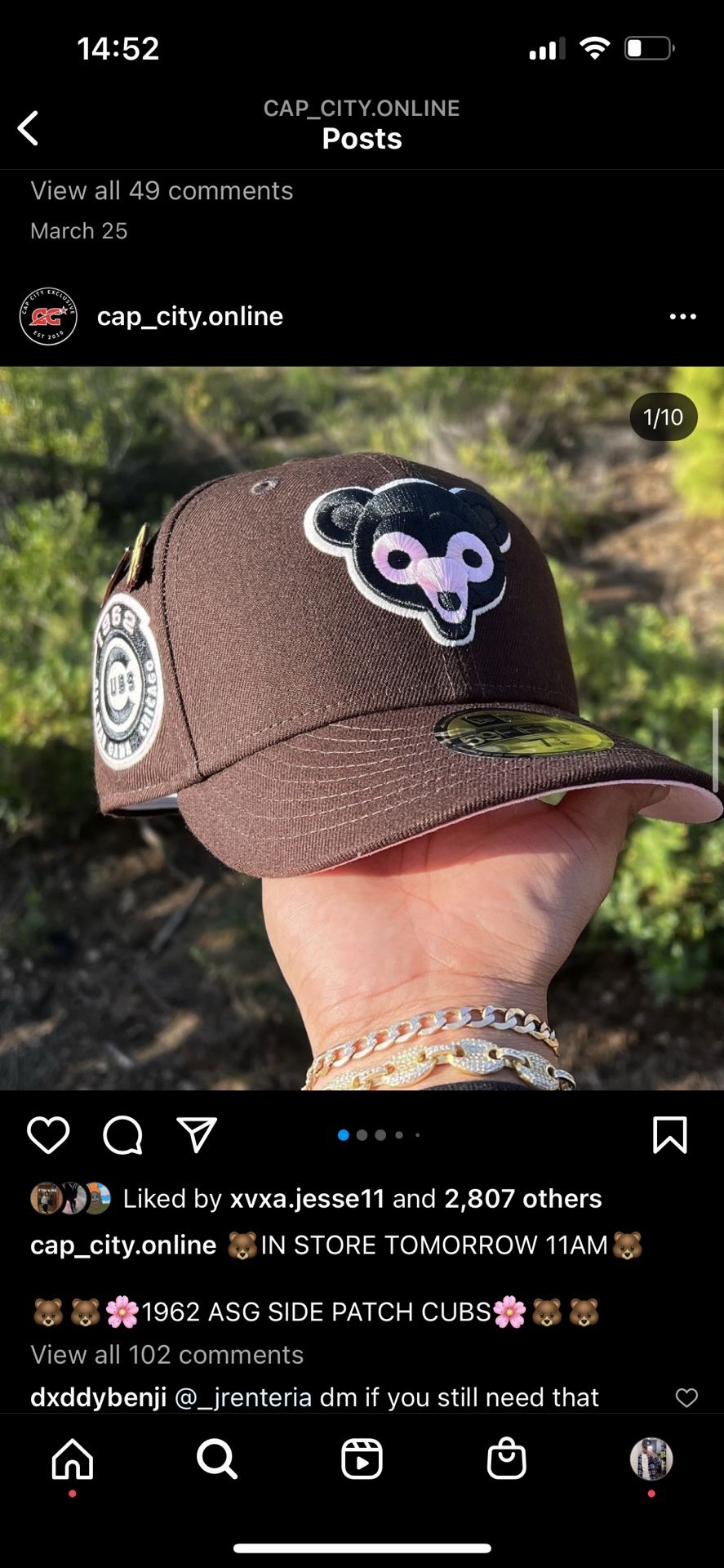 Size 7 Cubs Hat 
