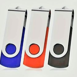 THREE 32GB EACH - FLASH DRIVES USB NEW
