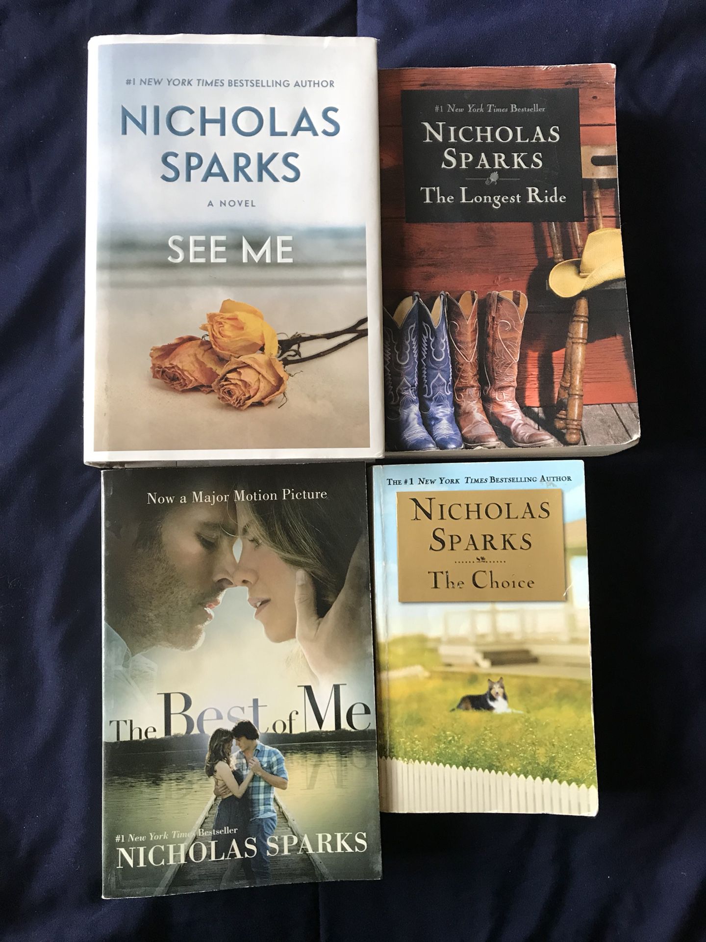 4 Nicholas Sparks novels (gently read)