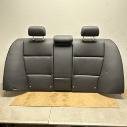 BMW E90 REAR BACK SEAT BLACK LEATHER OEM