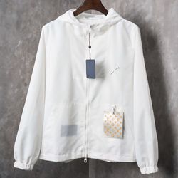 White LV Reversible Jacket 