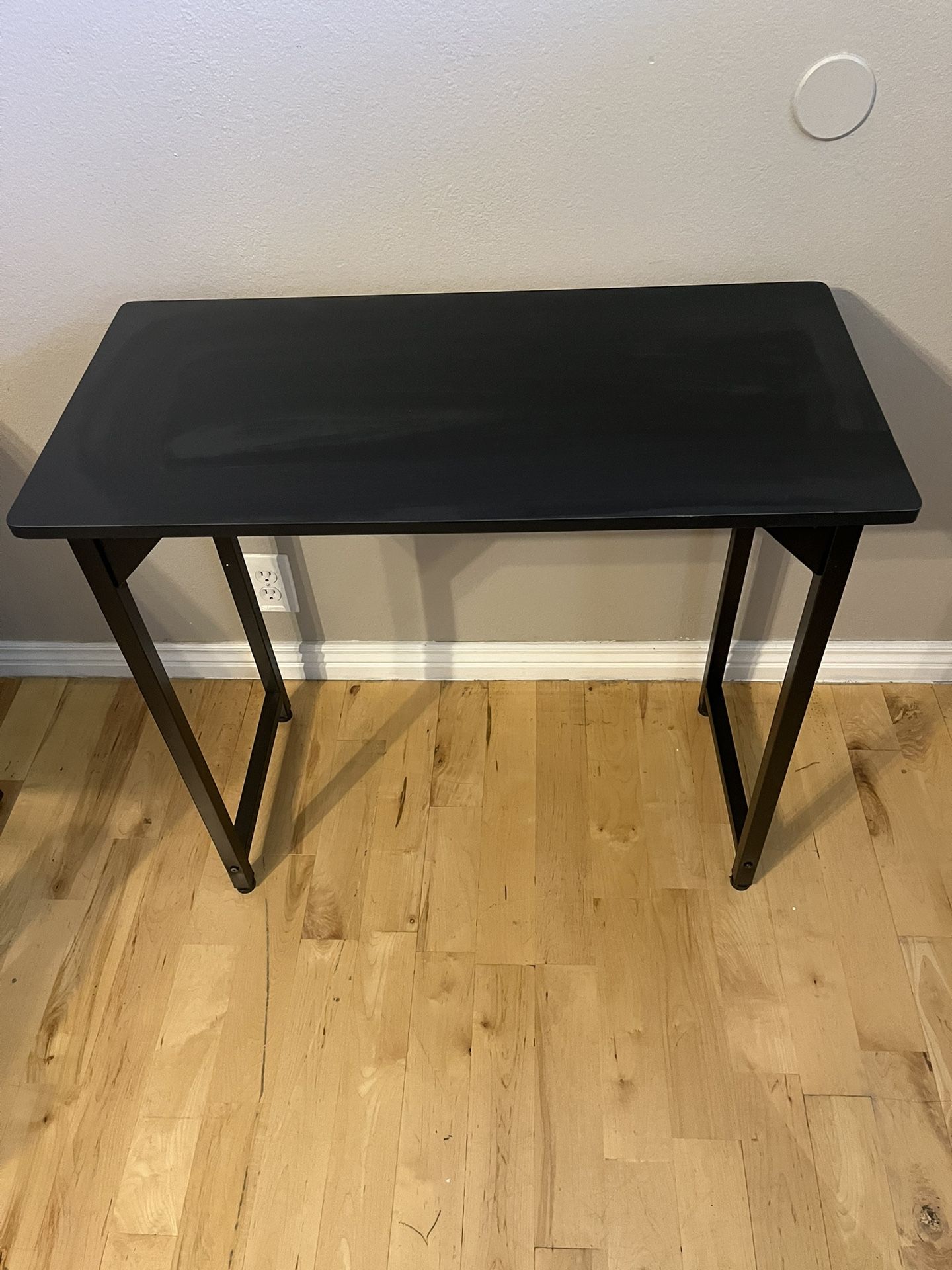 Black Office Desk / Table At Work- 16” X 32”