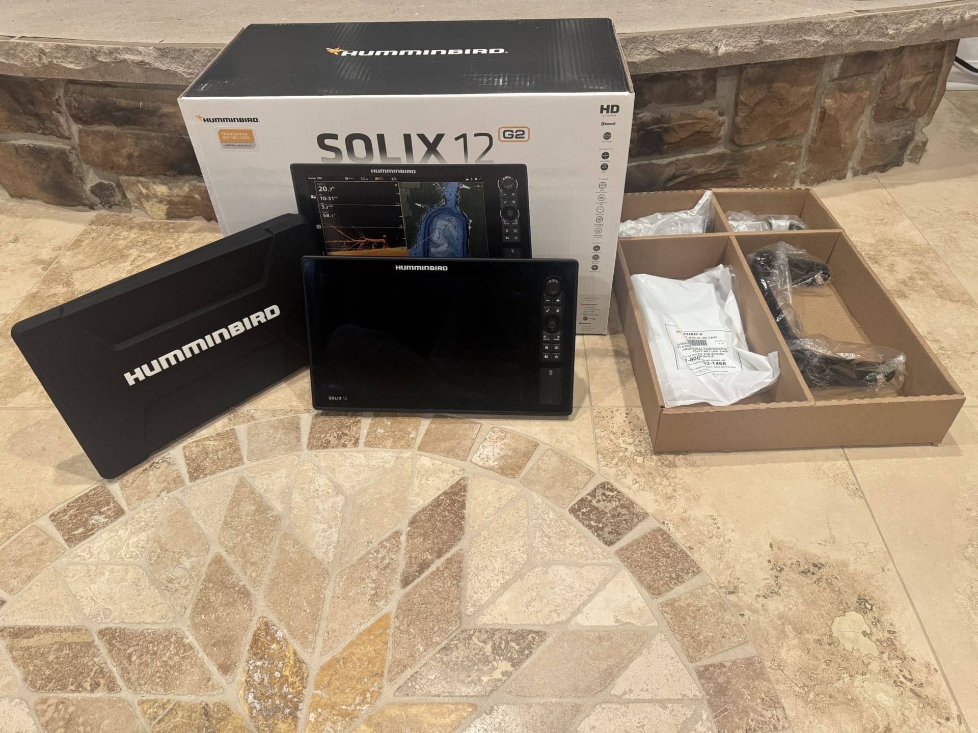 ⭐️ EUC OEM Humminbird Solix 12 MSI G2 CHO Control Head In Box W/ New Wires & Mount ⭐️