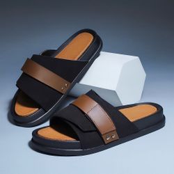 Men’s Comfortable Slide Sandals – Non-Slip Summer Slippers
