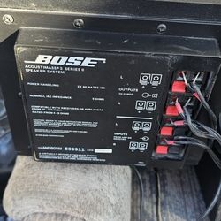 Bose Model 21 Stereo Speakers  Acousticouple 3 Piece W Cable From Pic 