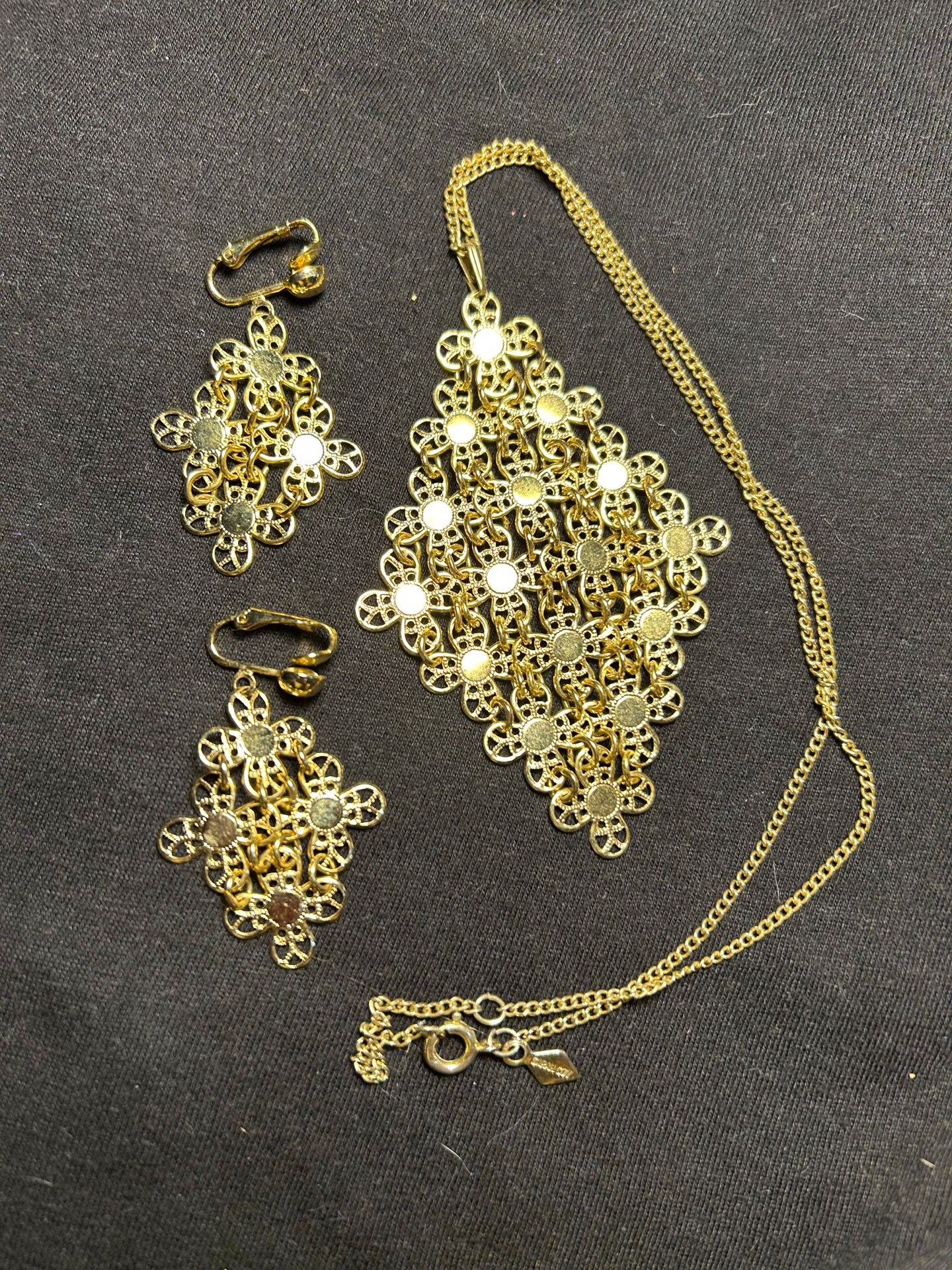 Necklace and earrings