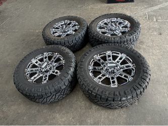22 factory wheels 8x170 37x13.50R22 nitto ridge grappler 80% price is firm!