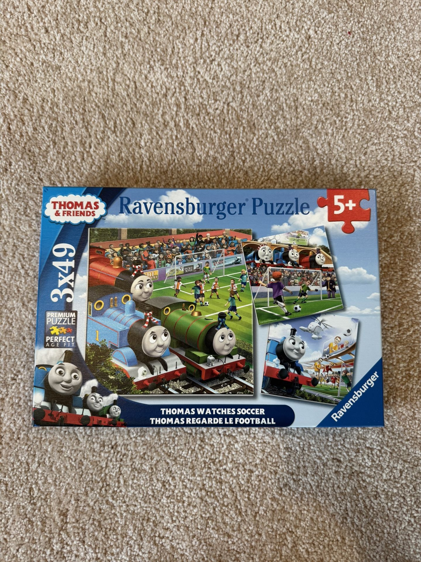 Kids Toys: Ravensburger Thomas & Friends Puzzle, 3 Puzzles, Age 5+, Like New Condition
