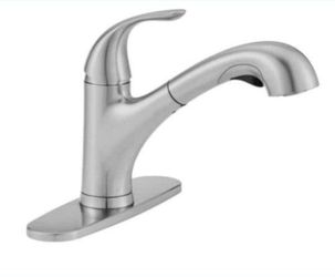 New Glacier Bay Single-Handle Pull-Out Sprayer Kitchen Faucet in Stainless Steel And Chrome