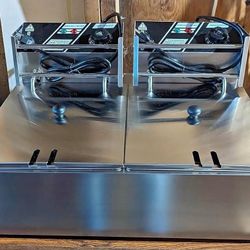 Electric Deep Fryer - 5000W, Adjustable Temperature, Stainless Steel