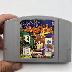 BANJO-KAZOOIE (Nintendo 64, 1998) N64 Authentic Cart Only Tested Works