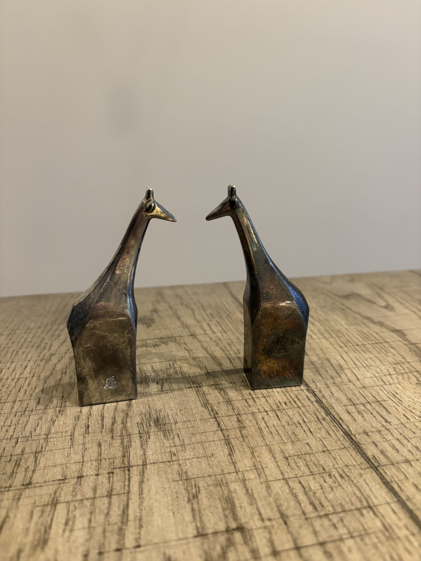 Silver Plated Giraffe Paperweights