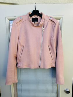NWOT Banana Republic Faux Suede Moto Jacket, Large