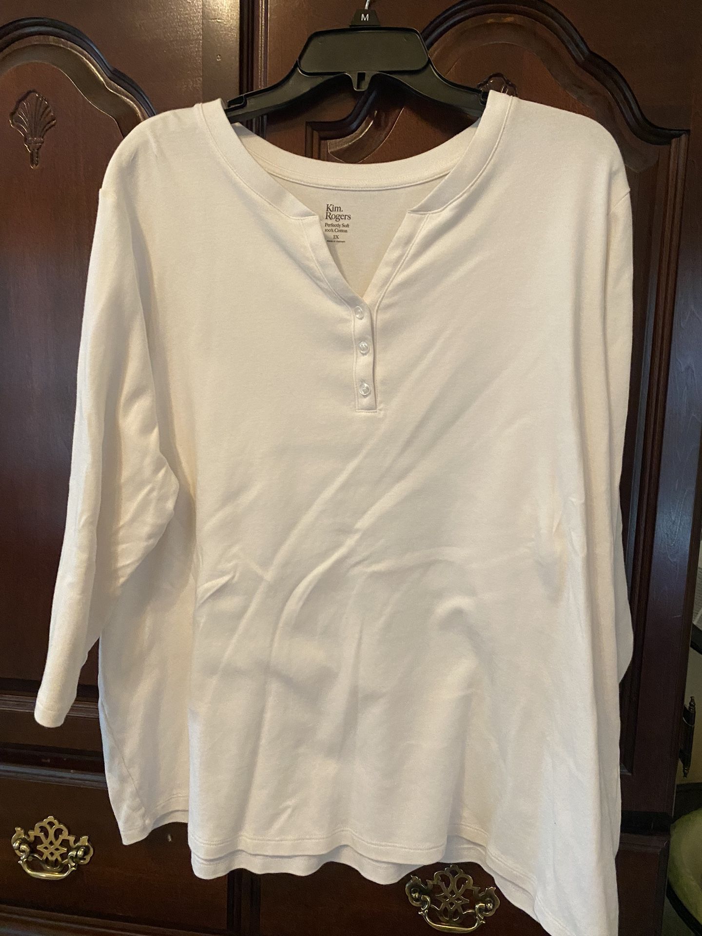 Plus Size White Top