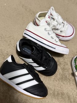 Adidas Baby Converse, Nike and Adidas (size 4)