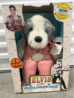 Elvis Singing Plush Dog.