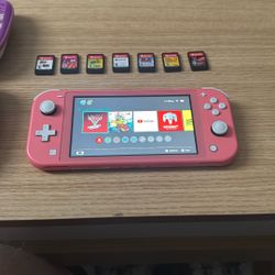 Pink Switch Light With Seven Games
