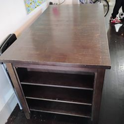 High Table With Shelves On The Side