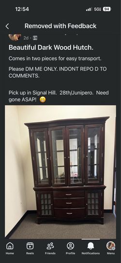 Large Hutch with Lights. - 2 pieces