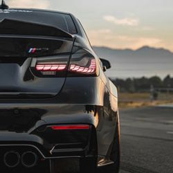 Smoked LED GTS Tail Lights For BMW M3 F30 F35 F80 2012-2018 Sequential Taillight