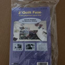 2" Quilt Fuse nonwoven layout grid for watercoloring 