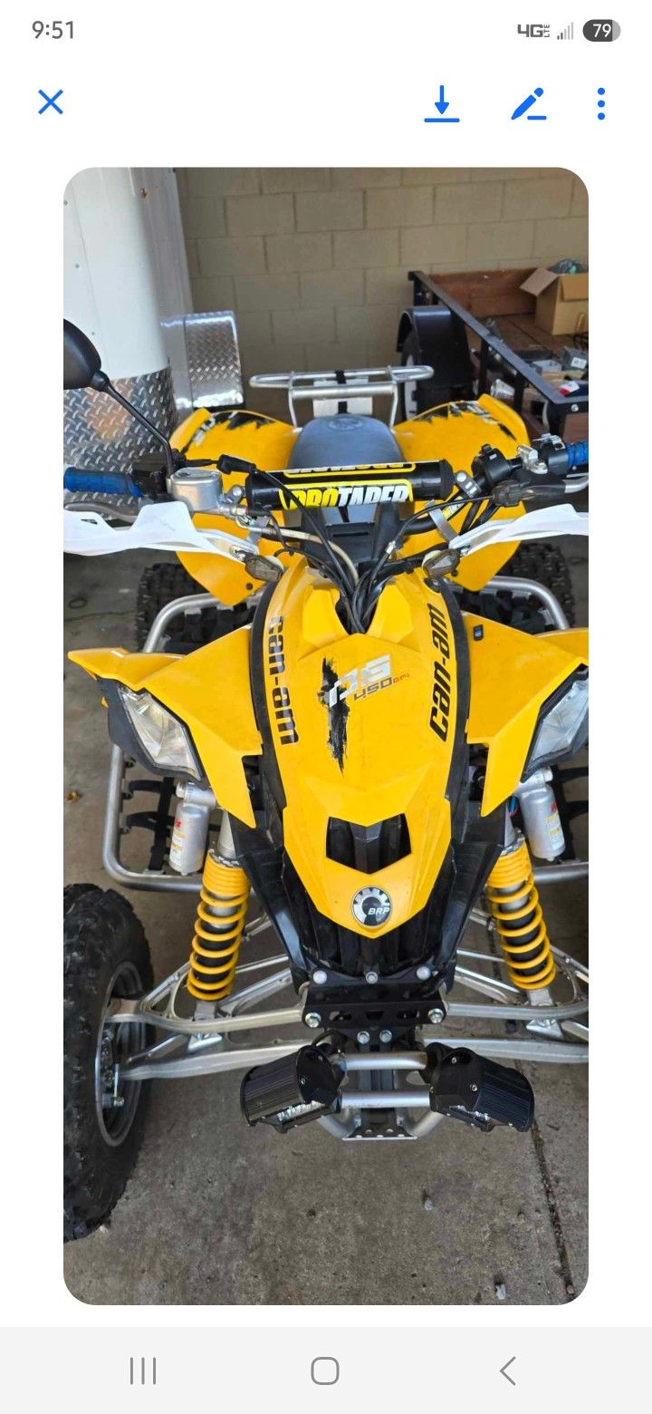 2012 Can am Ds 450 mx