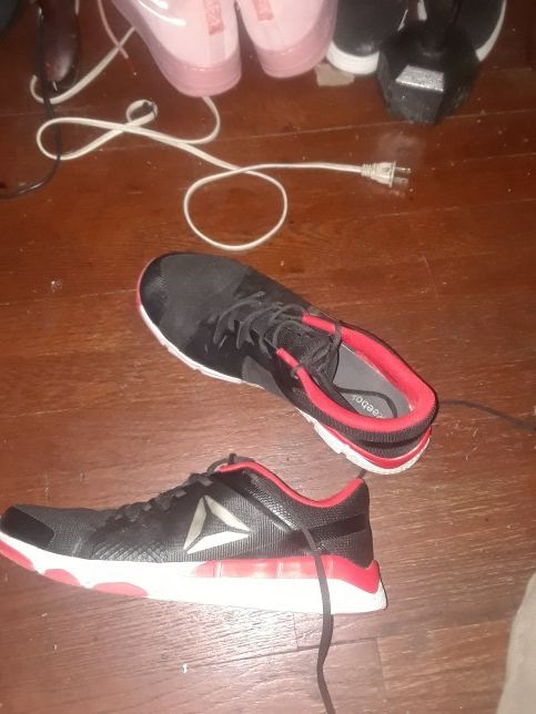 Reebok black, red, and white (size11)