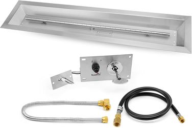 Stanbroil 30 x 6 Inch Linear Natural Gas Fire Pit Burner Kits #1953A T7-2