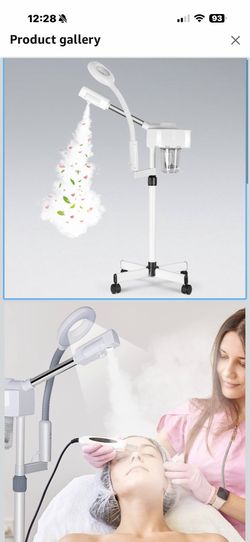 Nova Microdermabrasion Professional 2 in 1 Facial Steamer for Face Deep Cleaning Ozone Face Steamer with 5X Magnifying Lamp Hot Mist Function for Salo