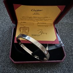 Cartier Bracelet Rose Gold With Diamonds Screw Driver Included