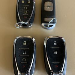 Keys Fob  For Chevy And One Mazda 