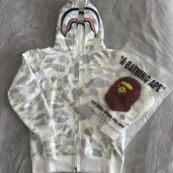 White Bape Hoodie 
