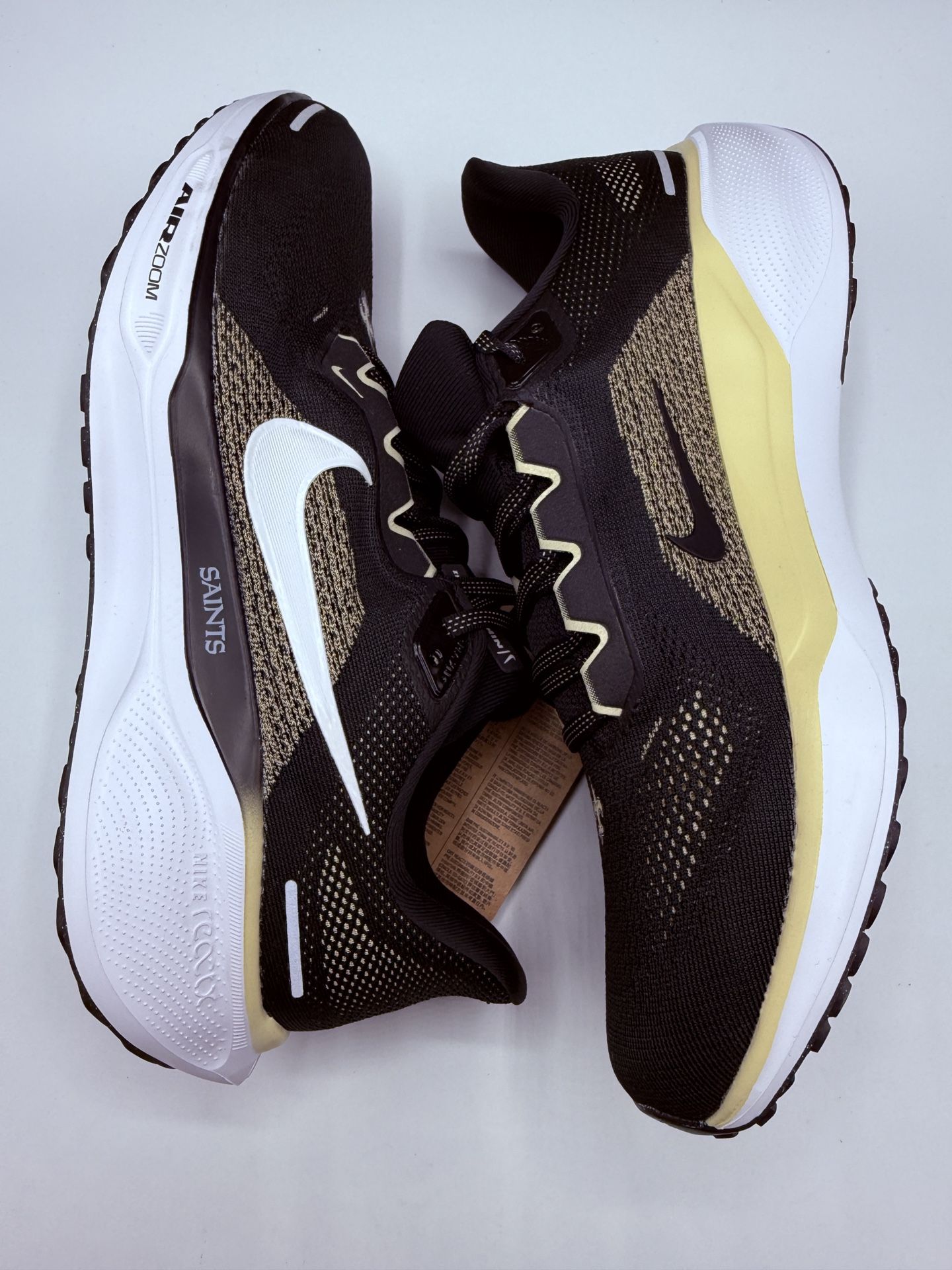 Nike Air Zoom Pegasus 41 NFL New Orleans Saints Running Shoes FZ5095 001 Size 11