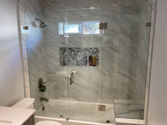 Shower glass door