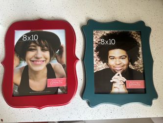 Two photo frame 8 x 10 red and blue