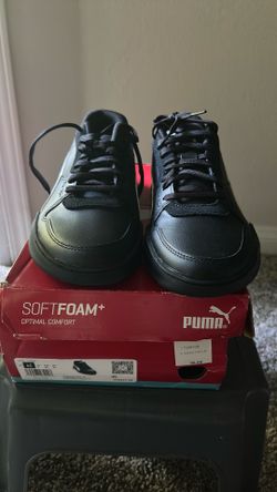 Black /White Soft foam Puma DC Past