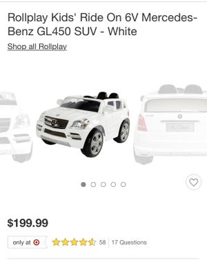 Rollplay Kids Ride On 6v Mercedes Benz Gl450 Suv White