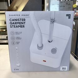 Sharper Image Canister Garment Steamer SI-470 White New Open Box