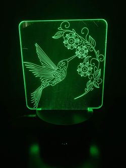 Humming bird lamp