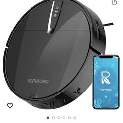 ROPVACNIC Robot Vacuum Cleaner with 3000Pa Cyclone Suction, APP/Voice/Remote Control, Automatic Self-Charging Robotic Vacuum, Scheduled Cleaning, Idea
