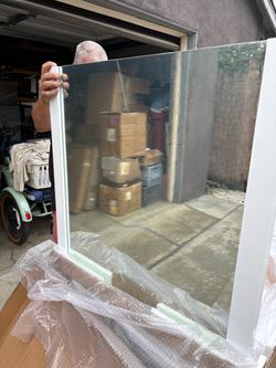 White Framed Mirror