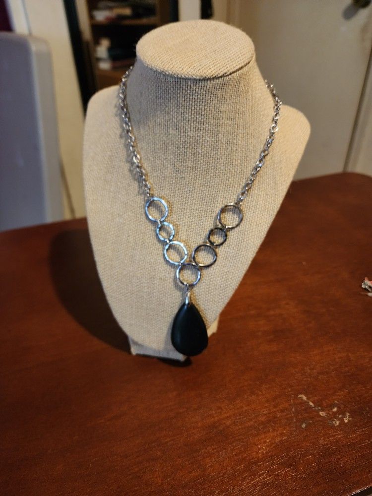 Necklace Black Stone