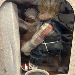 Doll Emerald Doll Collection “Alex” Never Been  Out Of Box Vintage