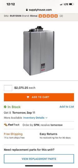 Rennai water heater