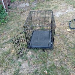 Small dog, kennel.
Solid condition