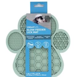 Vibrant Life Paw Shaped Silicone Dog Licking Mat