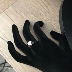 Round CZ 925 Sterling Ring